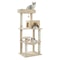 Multi Level Cat Tree Tower With Hammock And Scratching Posts For Indoor Cats 4