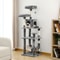 Multi Level Cat Tree Tower With Hammock And Scratching Posts For Indoor Cats 9
