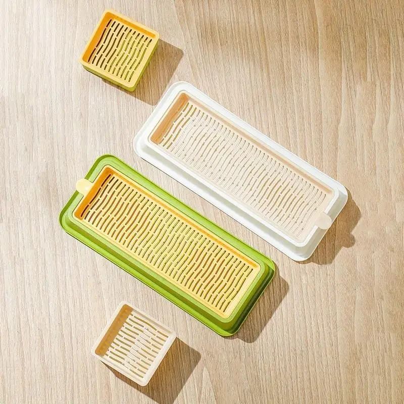 Soilless Cat Grass Growing Kit Layered Seed Germination Tray For Indoor Cats 0