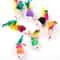 Interactive Cat Mouse Toy With Colorful Feathers Soft Wool Play Toy For Cats And Kittens 2
