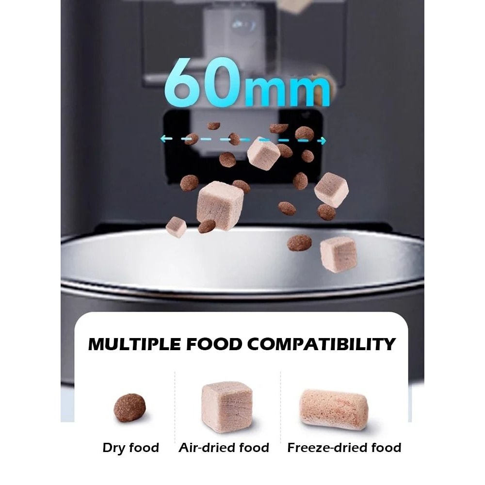 Furpipi 8L Smart Automatic Cat Feeder With HD Camera WiFi App Control Pet Food Dispenser 8