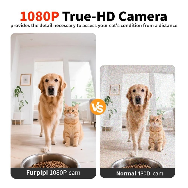 Furpipi 8L Smart Automatic Cat Feeder With HD Camera WiFi App Control Pet Food Dispenser 11