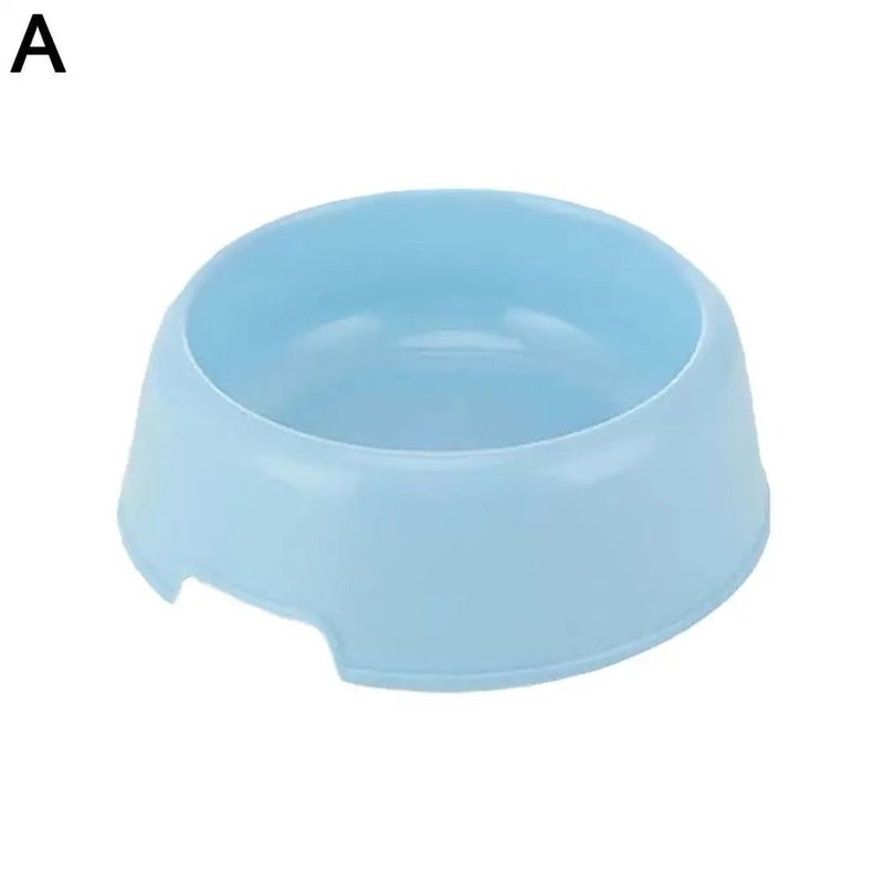 Candy Color Pet Food Bowl Lightweight Plastic Feeding Bowl For Cats And Small Dogs 1
