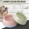 Candy Color Pet Food Bowl Lightweight Plastic Feeding Bowl For Cats And Small Dogs 7