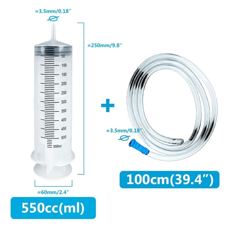 Multifunction Large Capacity Syringe With Hose For Pet Feeding Oil Glue And Fluid Transfer 13
