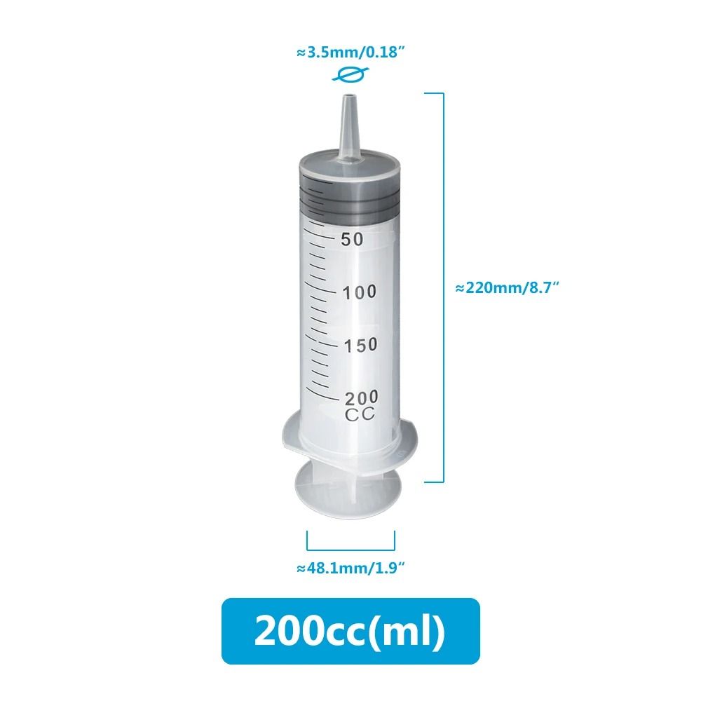 Multifunction Large Capacity Syringe With Hose For Pet Feeding Oil Glue And Fluid Transfer 4