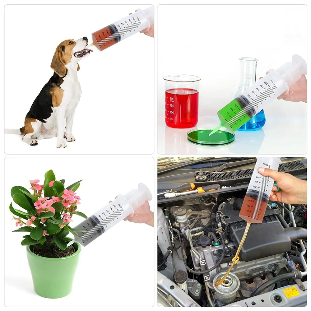 Multifunction Large Capacity Syringe With Hose For Pet Feeding Oil Glue And Fluid Transfer 14