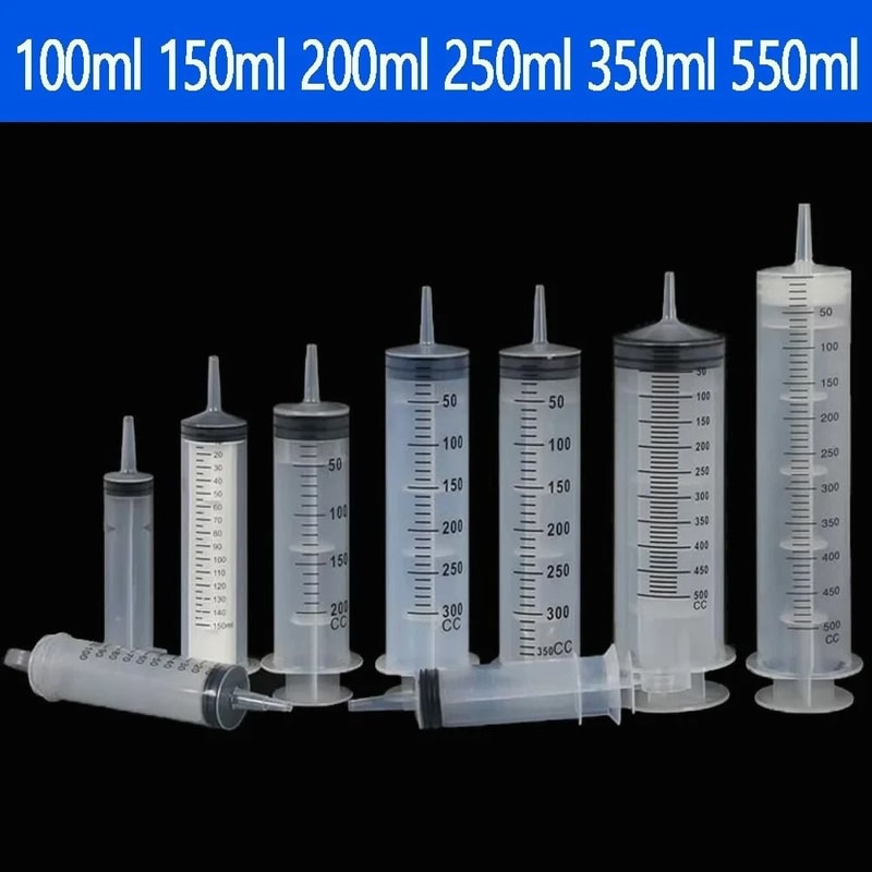 Multifunction Large Capacity Syringe With Hose For Pet Feeding Oil Glue And Fluid Transfer 18