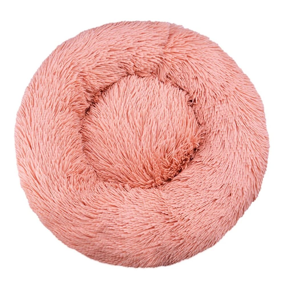 Calming Plush Pet Bed For Cats And Medium Dogs 5