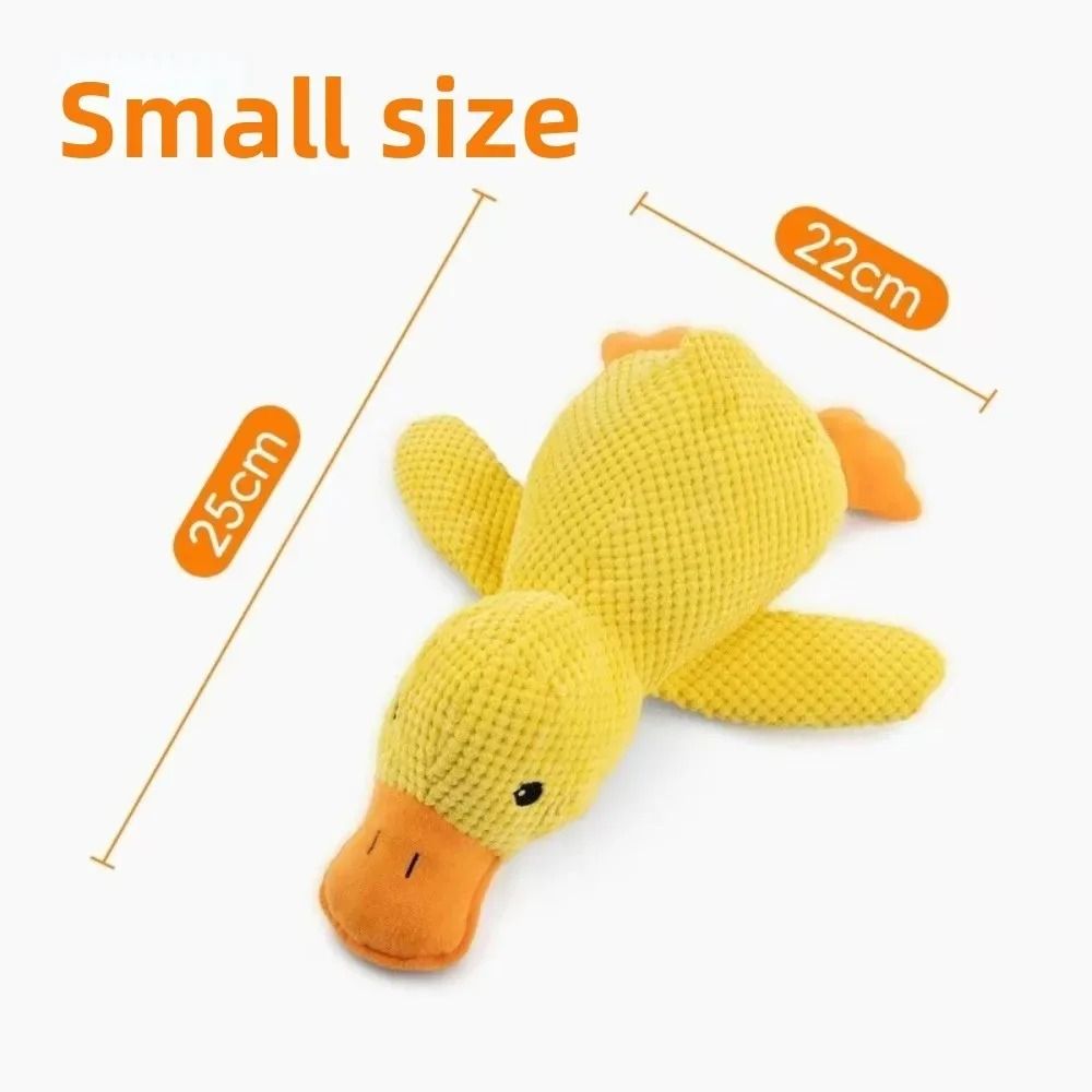 Calming Duck Squeaky Plush Toy For Dogs And Puppies 9
