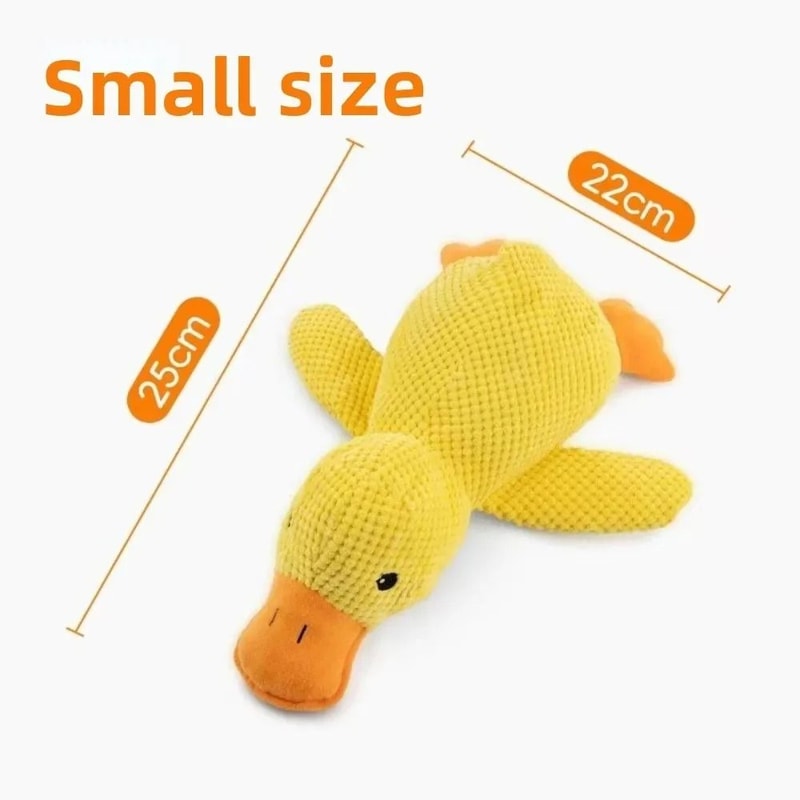 Calming Duck Squeaky Plush Toy For Dogs And Puppies 9