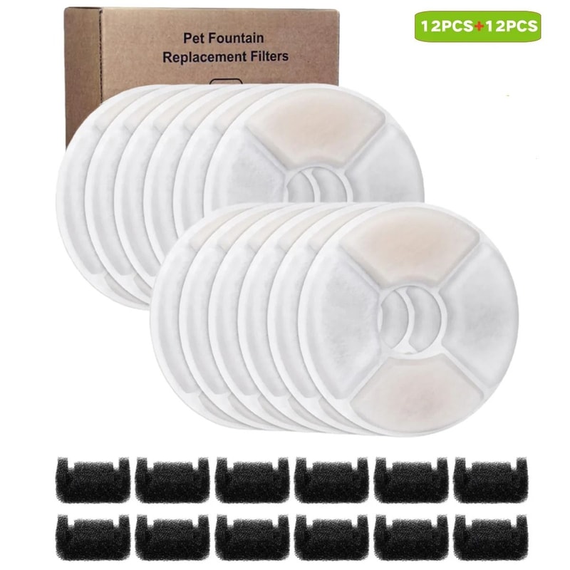 Multi Filtration Cat Water Fountain Filter Replacement Set 3