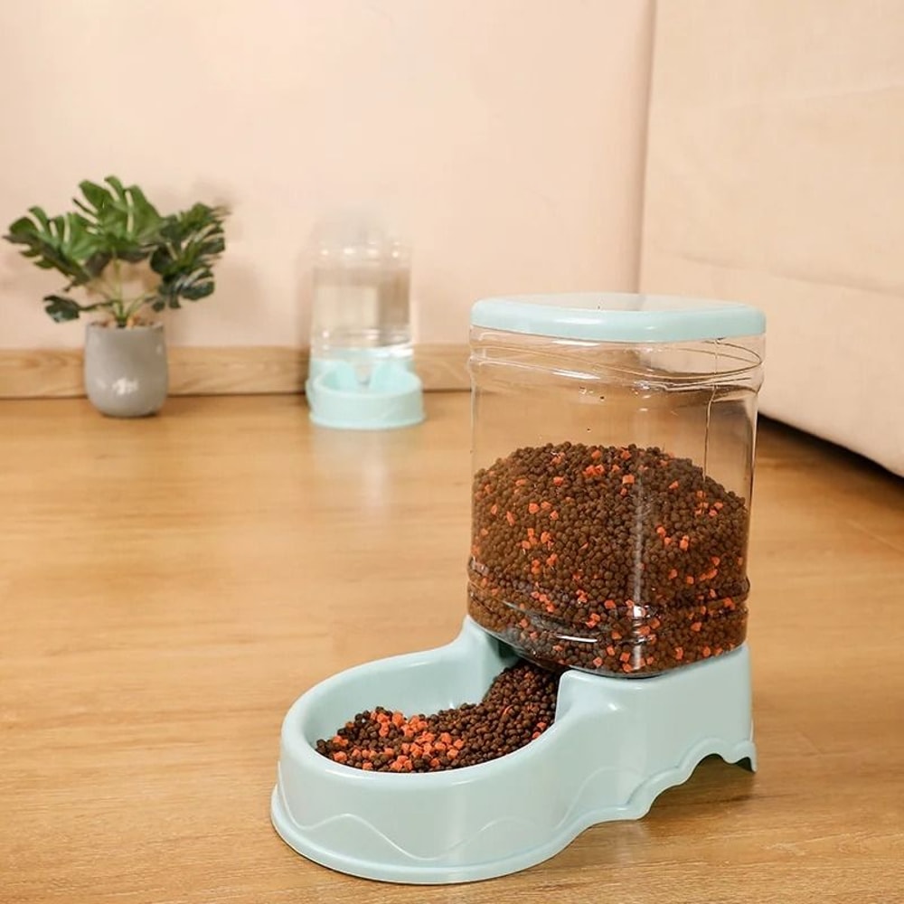 Large Capacity Automatic Pet Feeder And Water Dispenser Set 5