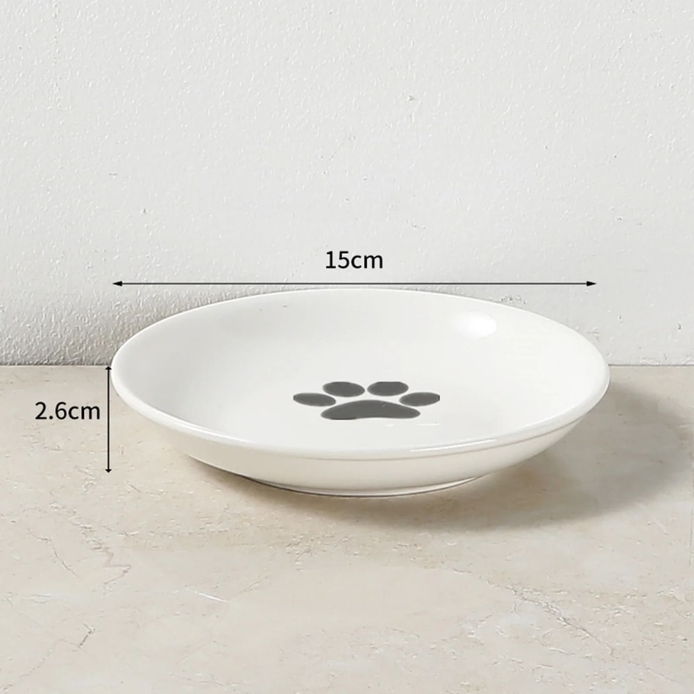 Whisker Friendly Ceramic Cat Bowl With Anti Tip Stand 5