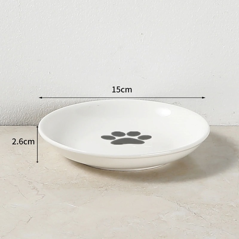 Whisker Friendly Ceramic Cat Bowl With Anti Tip Stand 5