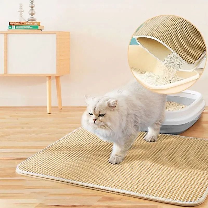 Waterproof Double Layer Cat Litter Trapping Mat 0
