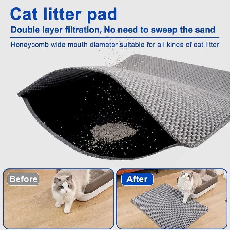 Waterproof Double Layer Cat Litter Trapping Mat 5