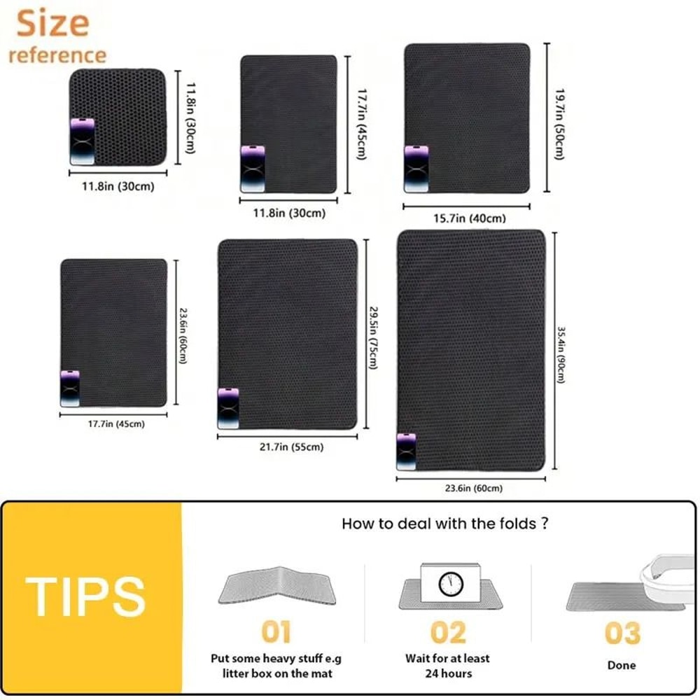 Waterproof Double Layer Cat Litter Trapping Mat 6