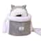 Winter Warm Plush Cat Backpack Carrier For Outdoor Travel 1