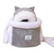 Winter Warm Plush Cat Backpack Carrier For Outdoor Travel 1
