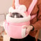 Winter Warm Plush Cat Backpack Carrier For Outdoor Travel 7