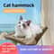 Sunny Window Hanging Cat Hammock Bed With Climbing Frame Support 9