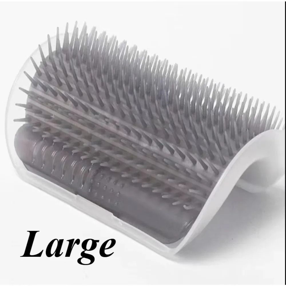 Self Grooming Cat Corner Scratcher Massage Comb With Catnip 6
