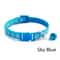 Colorful Paw Print Adjustable Pet Collar With Bell 4