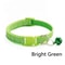Colorful Paw Print Adjustable Pet Collar With Bell 7