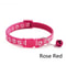 Colorful Paw Print Adjustable Pet Collar With Bell 5