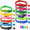 Colorful Paw Print Adjustable Pet Collar With Bell 28