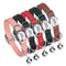 Personalized PU Leather Cat Collar With Engraved ID Nameplate 0