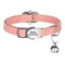 Personalized PU Leather Cat Collar With Engraved ID Nameplate 4