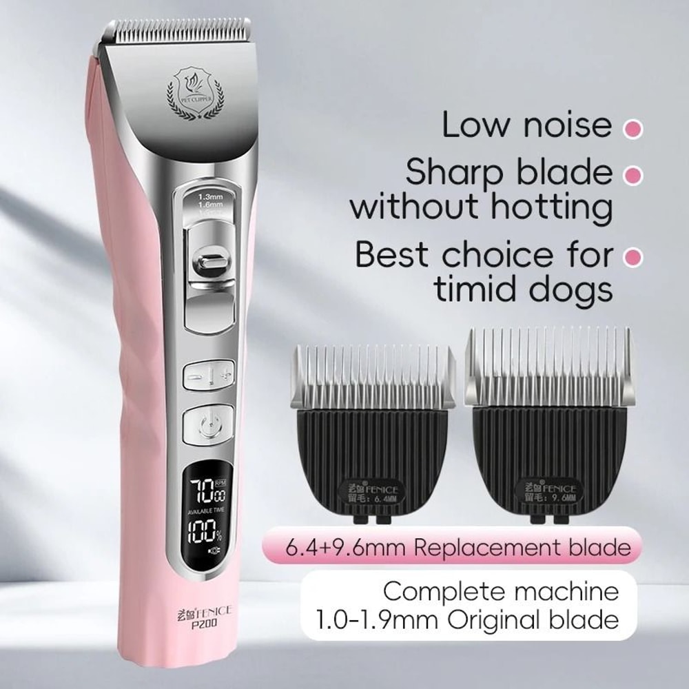 Fenice Cordless Pet Grooming Clippers With LCD Display 10