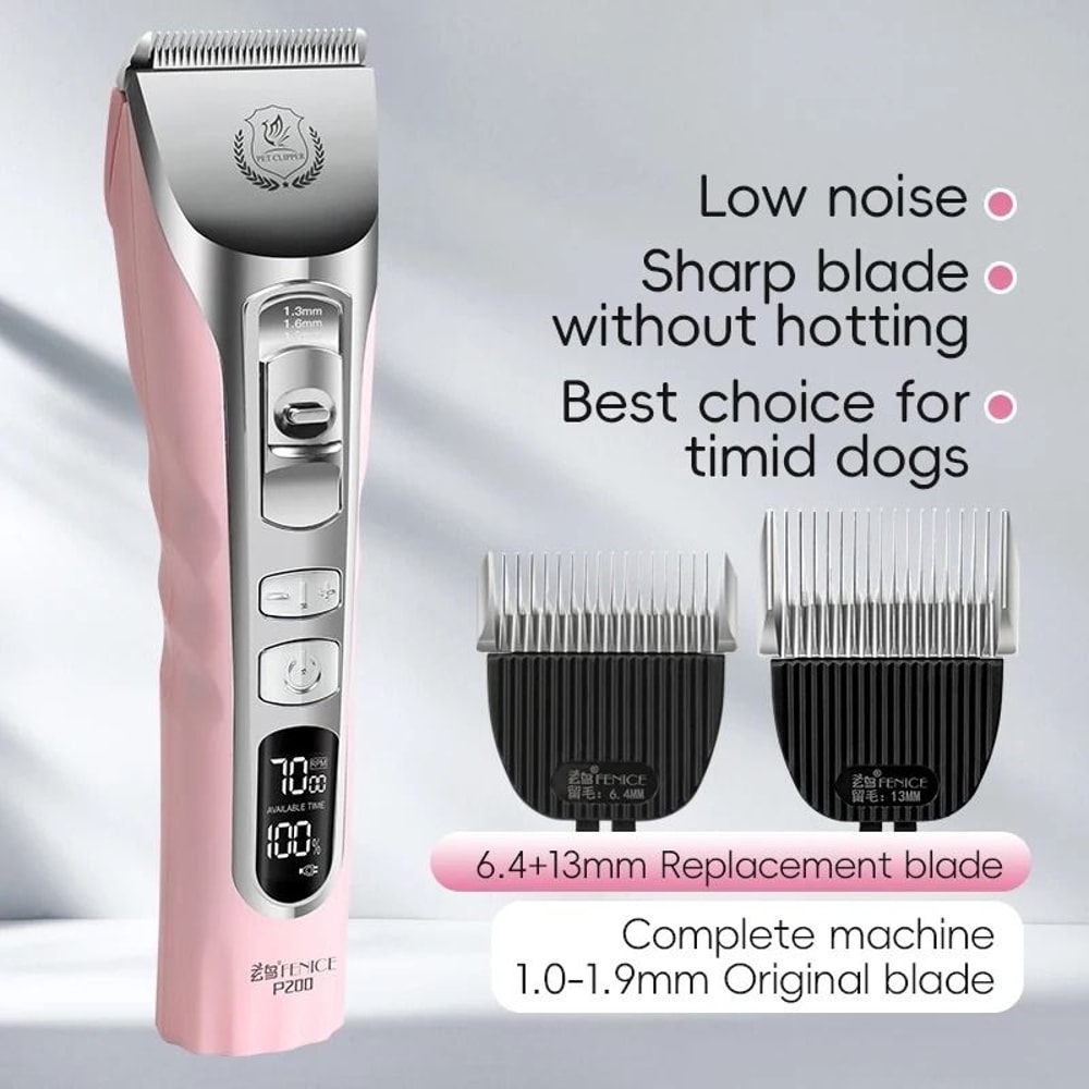 Fenice Cordless Pet Grooming Clippers With LCD Display 13