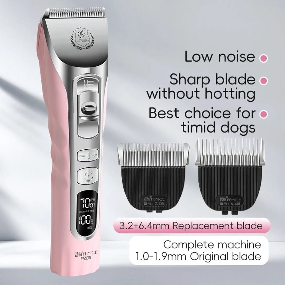 Fenice Cordless Pet Grooming Clippers With LCD Display 11