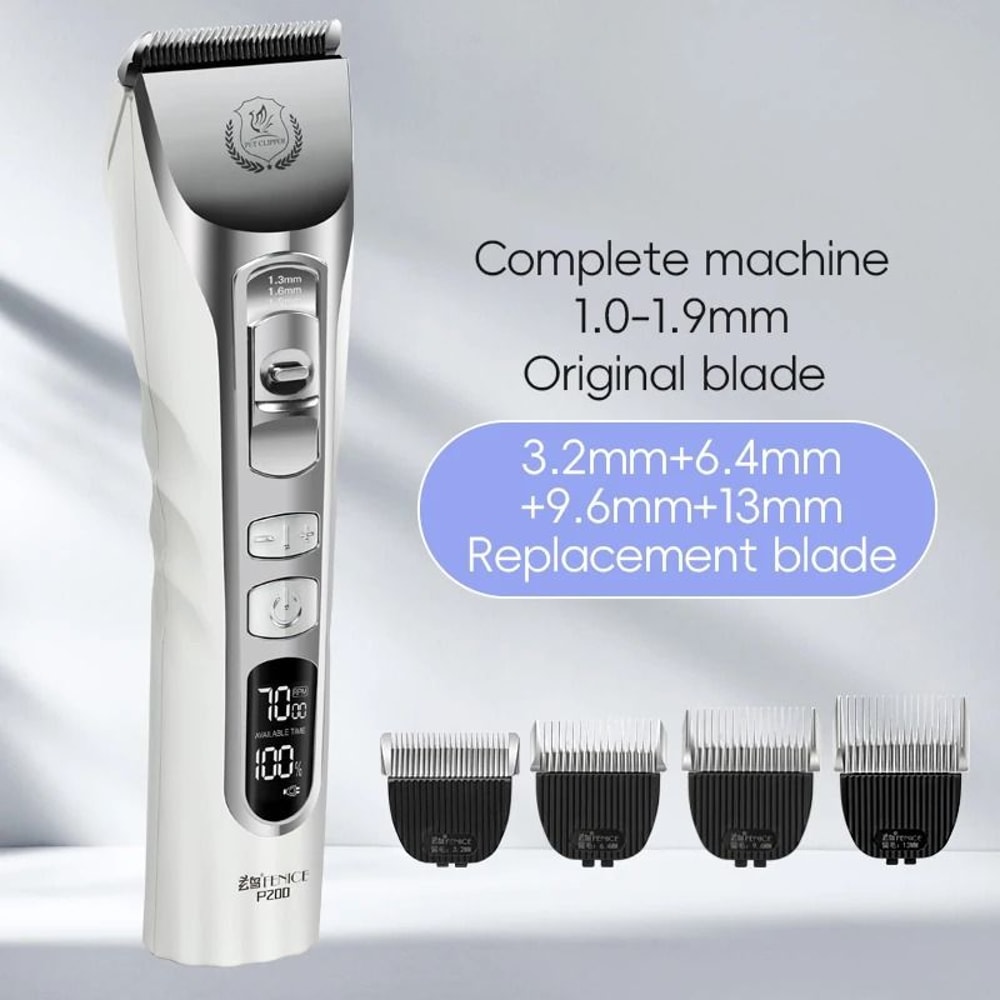 Fenice Cordless Pet Grooming Clippers With LCD Display 18