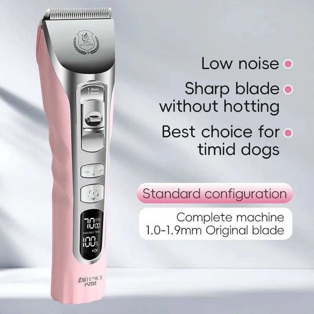 Fenice Cordless Pet Grooming Clippers With LCD Display 2