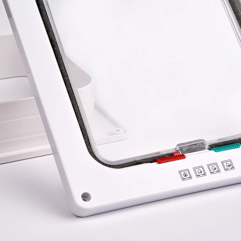 Smart 4 Way Locking Pet Door Secure Cat And Dog Flap Door With Direction Control 5