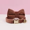 Adjustable Cat Collar With Bow Tie Engraveable Safety Buckle And Comfortable Fit 13