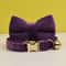 Adjustable Cat Collar With Bow Tie Engraveable Safety Buckle And Comfortable Fit 21