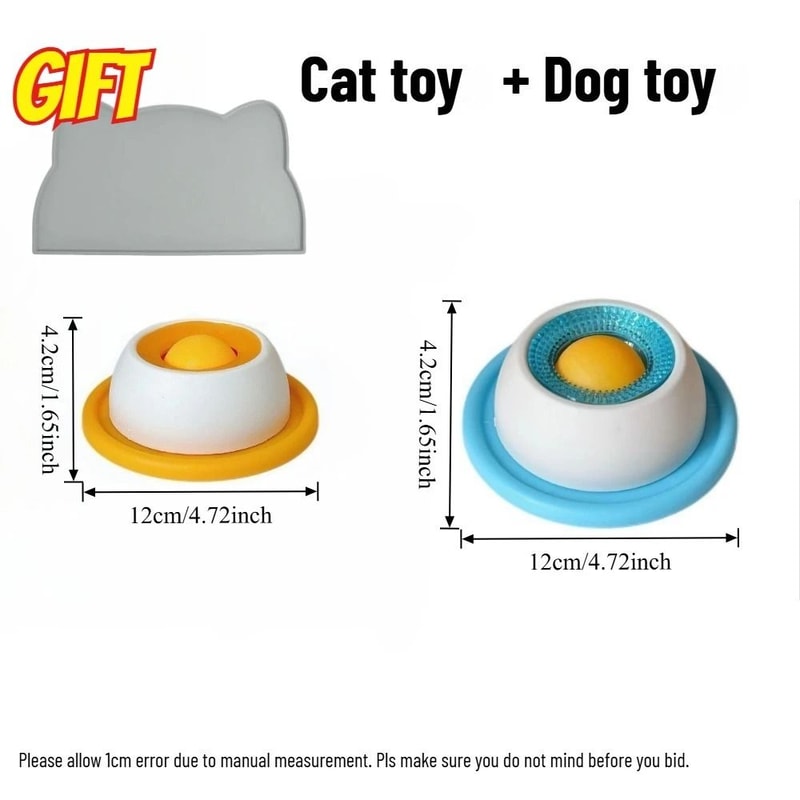Pet Lick Mat Slow Feeder Interactive Snack Bowl For Dogs And Cats Dental Care Training Toy 4