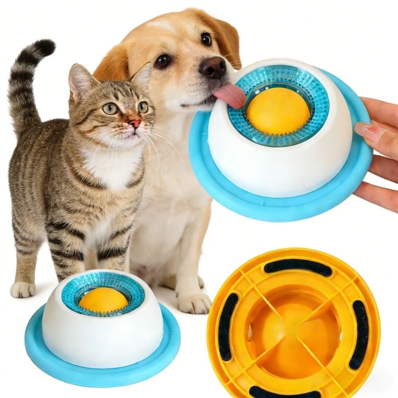 Pet Lick Mat Slow Feeder Interactive Snack Bowl For Dogs And Cats Dental Care Training Toy 11