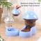 Automatic Pet Feeder And Water Dispenser Cute Mushroom Food And Water Station For Cats And Dogs 7