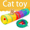 Collapsible Cat Tunnel Play Tube Interactive Indoor Outdoor Toy For Cats And Puppies 0