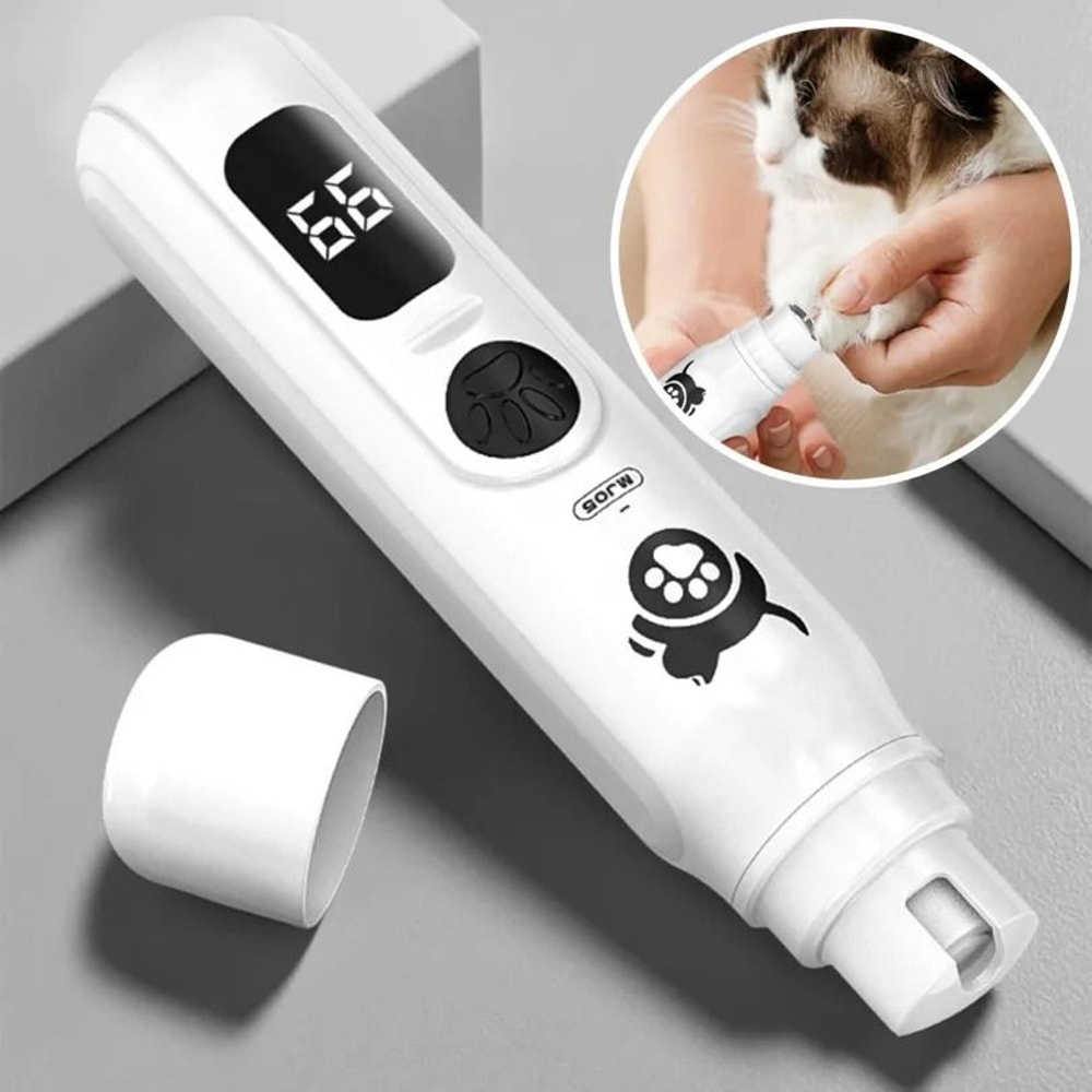 Rechargeable Pet Nail Grinder Electric Cat And Dog Nail Trimmer With 3 Speed Settings 1