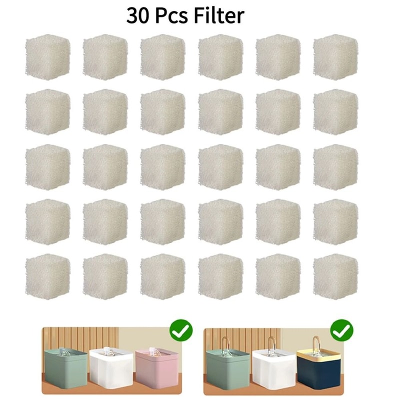Pet Water Dispenser Replacement Filter Sponge For Cat And Dog Water Fountains 3