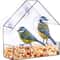 Clear Acrylic Window Bird Feeder Hanging Outdoor Bird House With Suction Cups 3