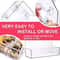Clear Acrylic Window Bird Feeder Hanging Outdoor Bird House With Suction Cups 5