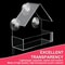 Clear Acrylic Window Bird Feeder Hanging Outdoor Bird House With Suction Cups 6